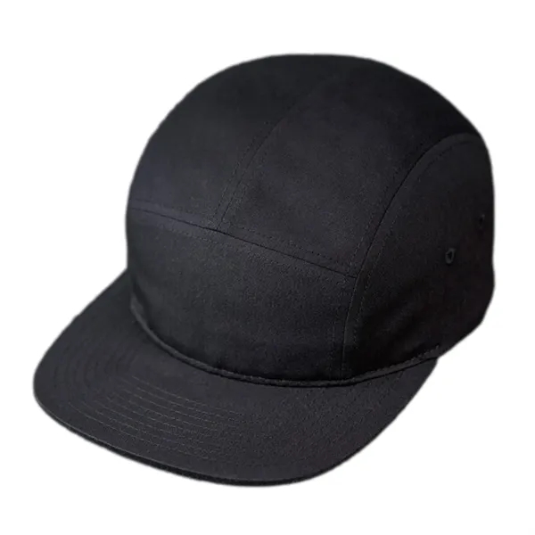 Premium Cotton Twill, 5 Panel Camp Crown, Flat Bill, Woven Nylon... from ASI 72657 Active Life Promo / Active Life