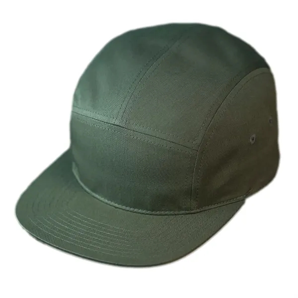 Premium Cotton Twill, 5 Panel Camp Crown, Flat Bill, Woven Nylon... from ASI 72657 Active Life Promo / Active Life