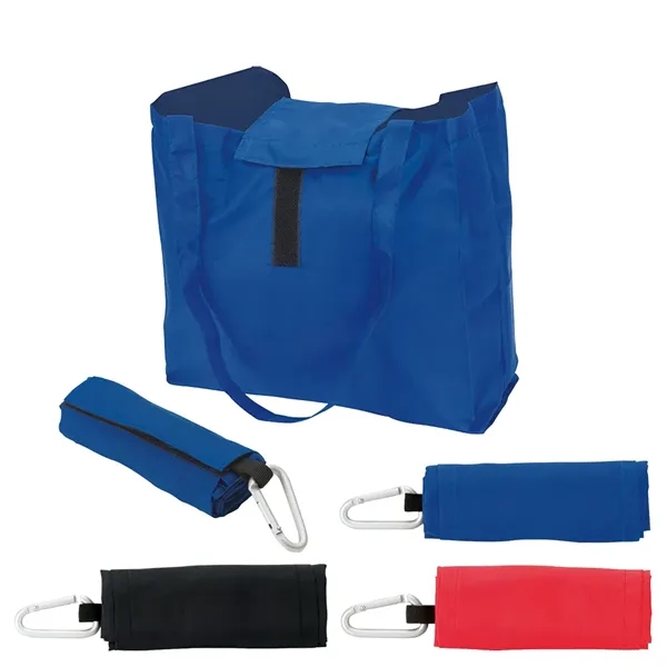 Carabiner Hook Foldable Tote Bag... from ASI 31517 Admart Products / Admart Line