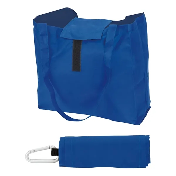 Carabiner Hook Foldable Tote Bag... from ASI 31517 Admart Products / Admart Line