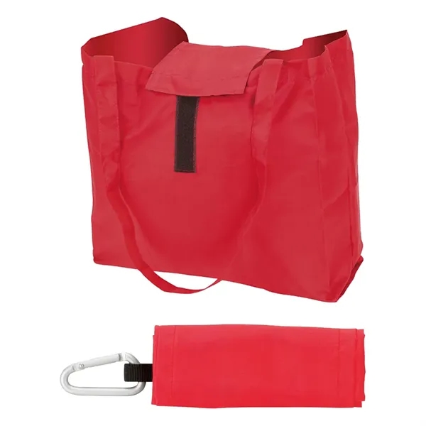 Carabiner Hook Foldable Tote Bag... from ASI 31517 Admart Products / Admart Line
