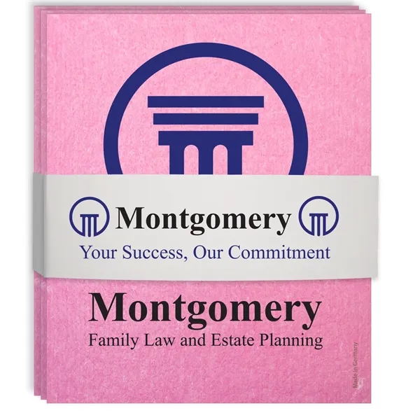 Colored Swedish Dishcloth Set of three with same full-color digital imprint... from ASI 54040 Fey Promo