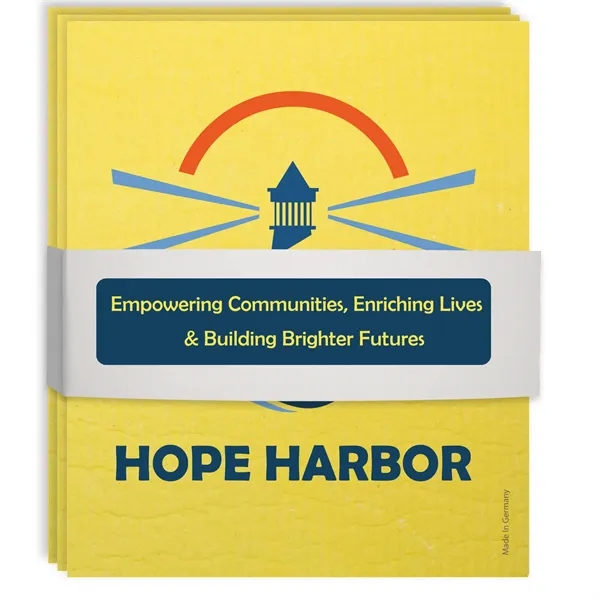 Colored Swedish Dishcloth Set of three with same full-color digital imprint... from ASI 54040 Fey Promo