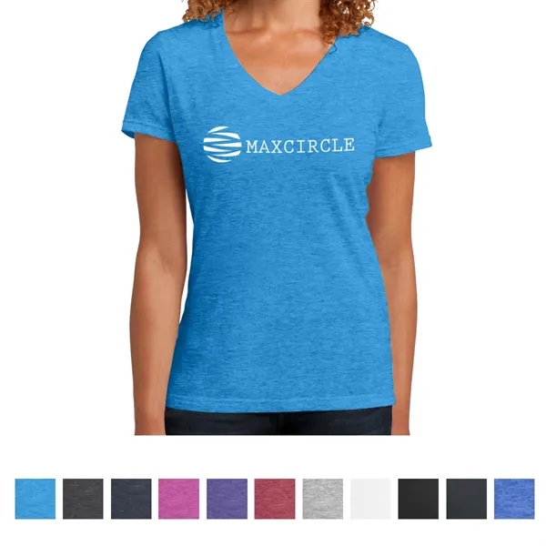 Women's V-neck tee made of 50/50 combed ring spun cotton/poly.... from ASI 61125 Hit Promotional Products / Hit®