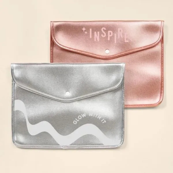 Metallic neoprene snapfolio sleeve for tablet with snap closure. Comes in... from ASI 74710 Numo / NUMO