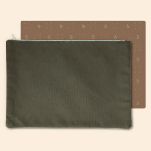 Cotton material document pouch made in the USA with zipper that... from ASI 74710 Numo / City Cut & Sew