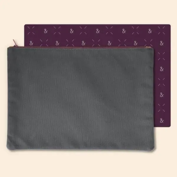 Cotton material document pouch made in the USA with zipper that... from ASI 74710 Numo / City Cut & Sew