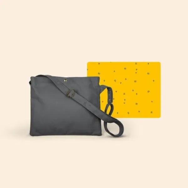 Musette style bag with heavyweight canvas exterior, snap closure and adjustable... from ASI 74710 Numo / City Cut & Sew