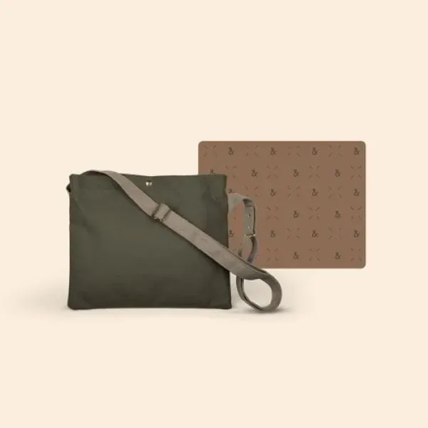 Musette style bag with heavyweight canvas exterior, snap closure and adjustable... from ASI 74710 Numo / City Cut & Sew