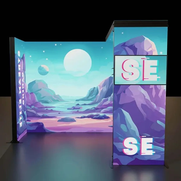 Innovative, lightweight display with customizable design and integrated LED lighting to... from ASI 87188 Showdown Displays