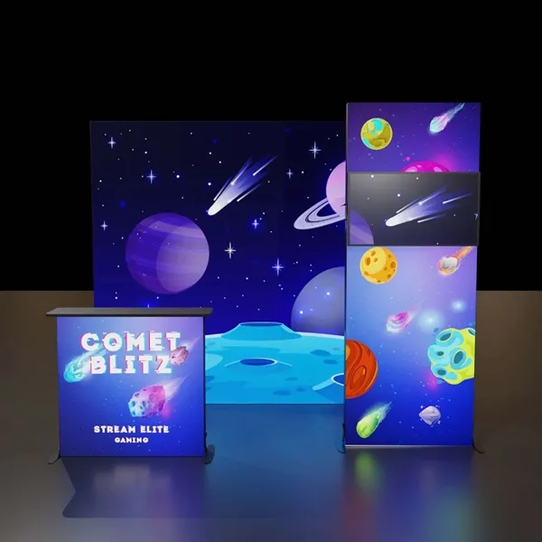 Innovative, lightweight display with customizable design and integrated LED lighting to... from ASI 87188 Showdown Displays