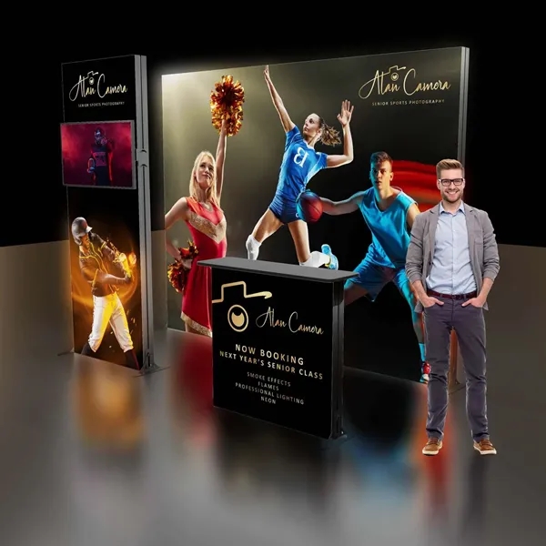 Innovative, lightweight display with customizable design and integrated LED lighting to... from ASI 87188 Showdown Displays