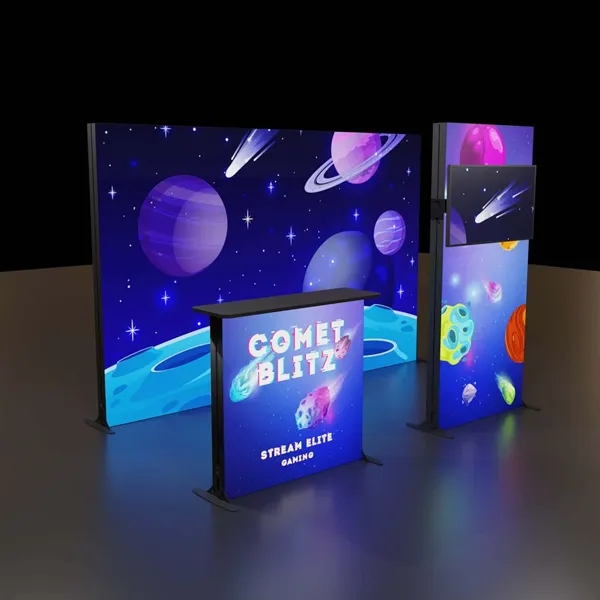 Innovative, lightweight display with customizable design and integrated LED lighting to... from ASI 87188 Showdown Displays