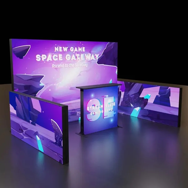 Innovative, lightweight display with customizable design and integrated LED lighting to... from ASI 87188 Showdown Displays