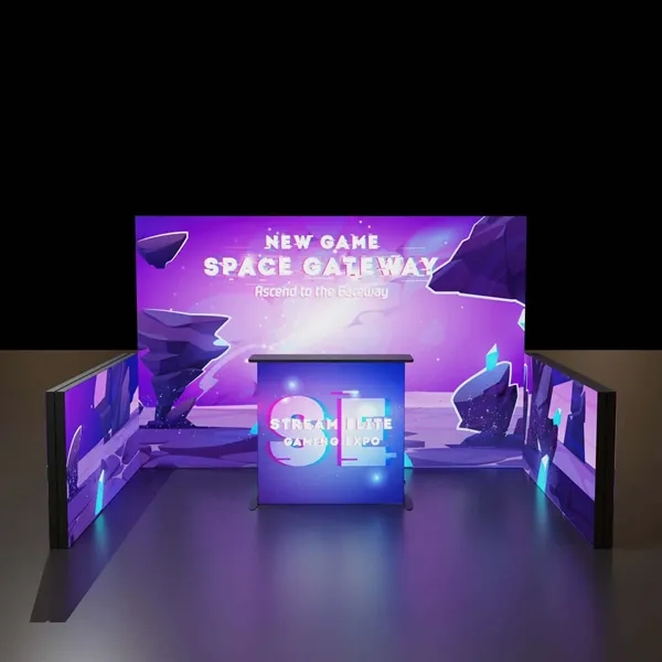 Innovative, lightweight display with customizable design and integrated LED lighting to... from ASI 87188 Showdown Displays