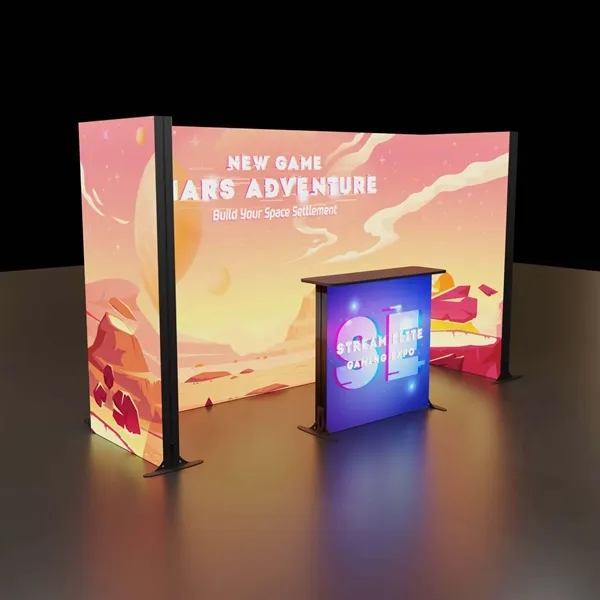 Innovative, lightweight display with customizable design and integrated LED lighting to... from ASI 87188 Showdown Displays