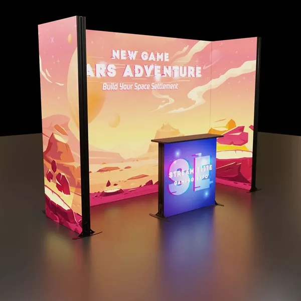 Innovative, lightweight display with customizable design and integrated LED lighting to... from ASI 87188 Showdown Displays