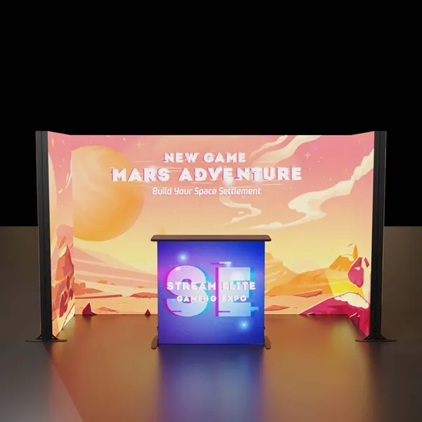 Innovative, lightweight display with customizable design and integrated LED lighting to... from ASI 87188 Showdown Displays