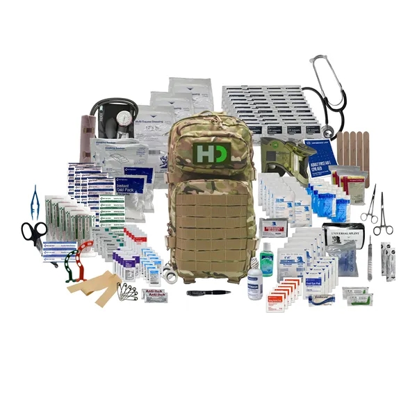 16" x 11" x 11.5" trauma backpack with medical supplies.... from ASI 84514 Safety Made