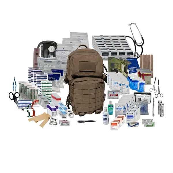16" x 11" x 11.5" trauma backpack with medical supplies.... from ASI 84514 Safety Made