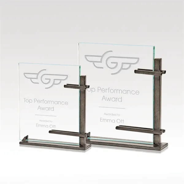 Award that's made with a combination of elegant glass and raw... from ASI 93986 Visions/Awardcraft / Visions Awards