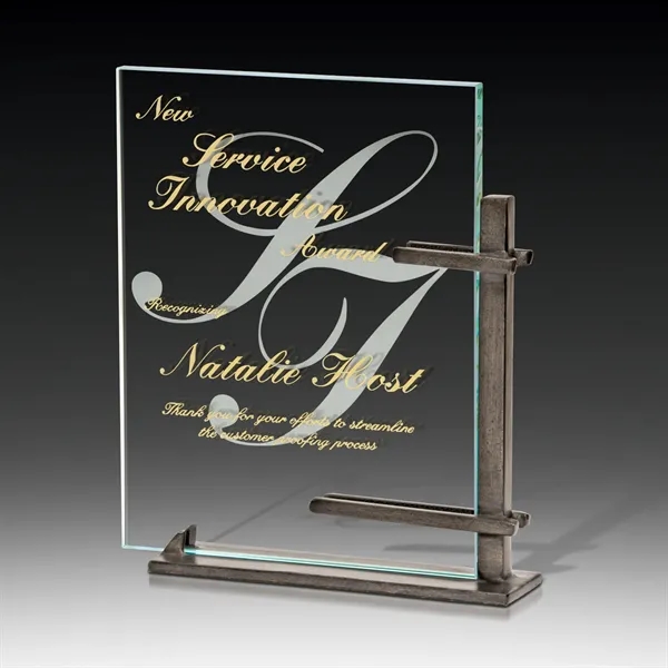 Award that's made with a combination of elegant glass and raw... from ASI 93986 Visions/Awardcraft / Visions Awards