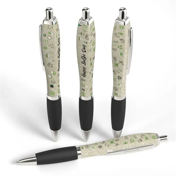 Sustainable, click-action pen made of wheat straw with full color imprint... from ASI 90859 Tempo Industries Inc
