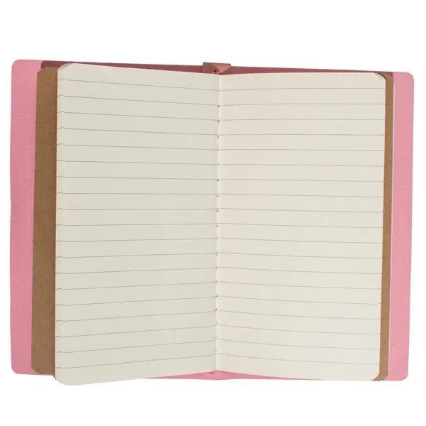 Soft, faux leather journal with 3 separate booklets of grid paper,... from ASI 93986 Visions/Awardcraft
