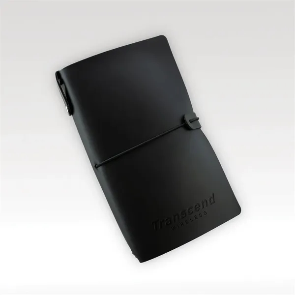 Soft, faux leather journal with 3 separate booklets of grid paper,... from ASI 93986 Visions/Awardcraft