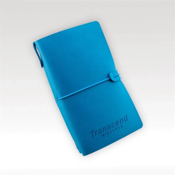 Soft, faux leather journal with 3 separate booklets of grid paper,... from ASI 93986 Visions/Awardcraft