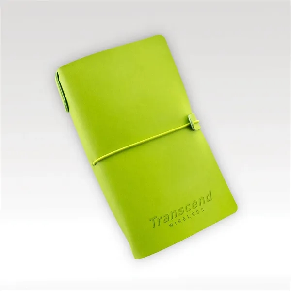 Soft, faux leather journal with 3 separate booklets of grid paper,... from ASI 93986 Visions/Awardcraft