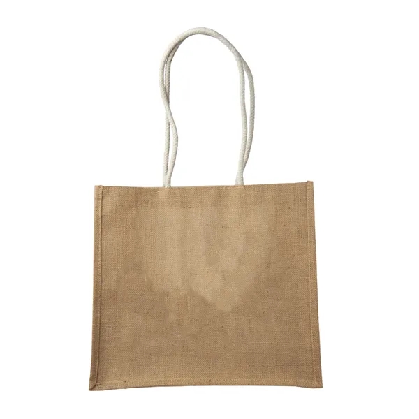 Large size 100% natural jute fiber tote bag plus 1 color... from ASI 37218 Athena Promo (tm)