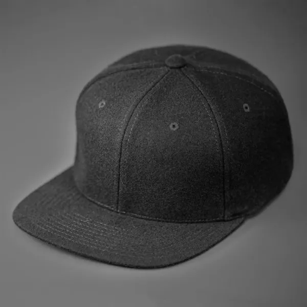 Premium Melton Wool, 6 Panel Structured Crown, Flat Bill, Premium Leather... from ASI 72657 Active Life Promo / Active Life