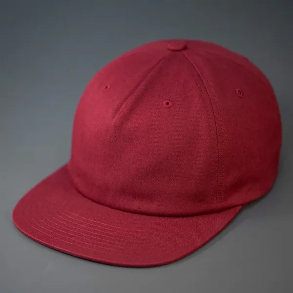 100% Premium Cotton, Unstructured Pinch Front Crown, Flat Bill, Tonal Embroidered... from ASI 72657 Active Life Promo / Active Life