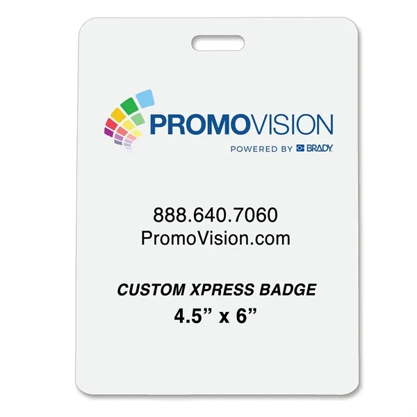 One- or two-sided name badges with a clear plastic pouch, digitally... from ASI 79898 Promovision / PROMOVISION