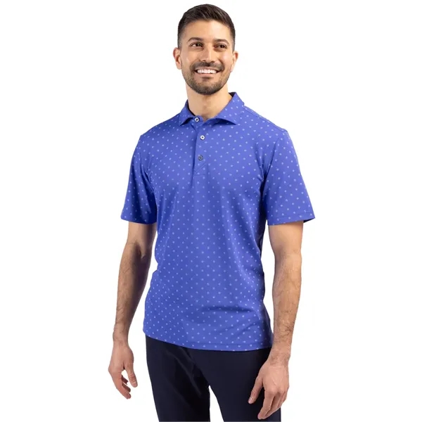 Men's polo with UPF 25+ sun protection, moisture-wicking performance, self-fabric collar,... from ASI 47965 Cutter & Buck