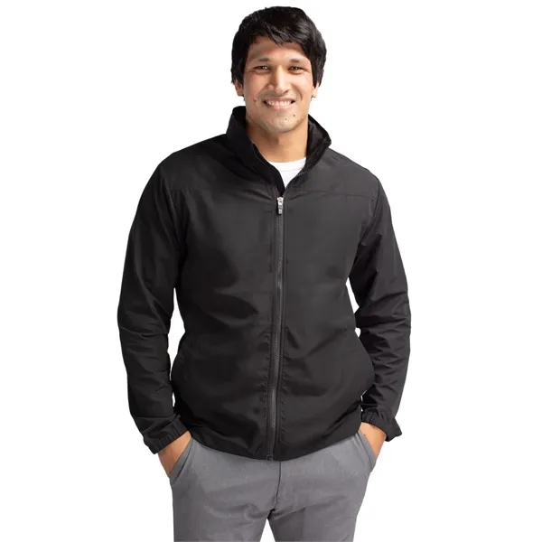 Men's jacket with a full-zip, wind and water resistance, hood, and... from ASI 47965 Cutter & Buck