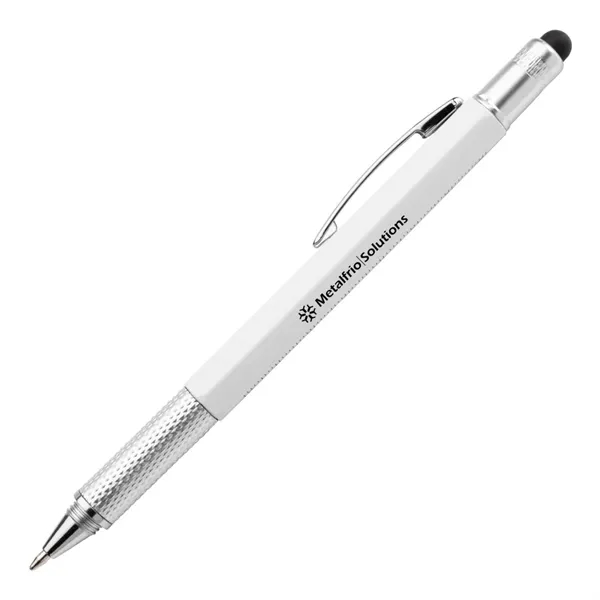 Plastic 5-in-1 ballpoint pen, stylus, ruler, level and star/slot screwdriver... from ASI 84592 St Regis Group