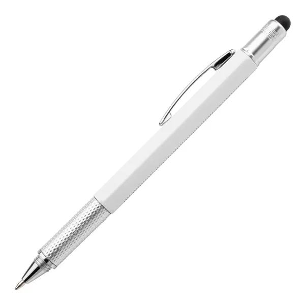 Plastic 5-in-1 ballpoint pen, stylus, ruler, level and star/slot screwdriver... from ASI 84592 St Regis Group