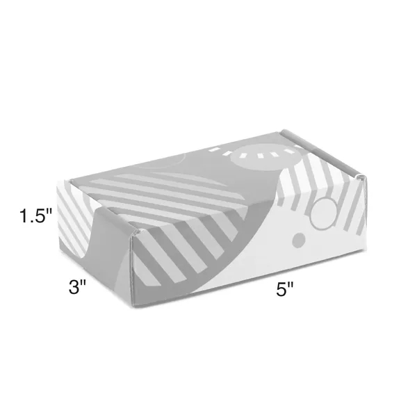 White corrugated Tuck Box USA made, 4-color process digital imprint, no... from ASI 95280 Warwick Publishing Co / Warwick