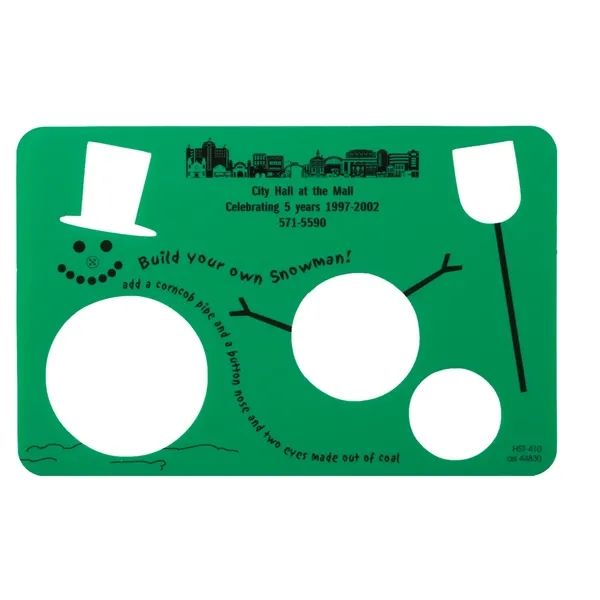 4 7/8" x 7 1/2", 23 gauge poly stencil featuring shapes... from ASI 44830 The Chest