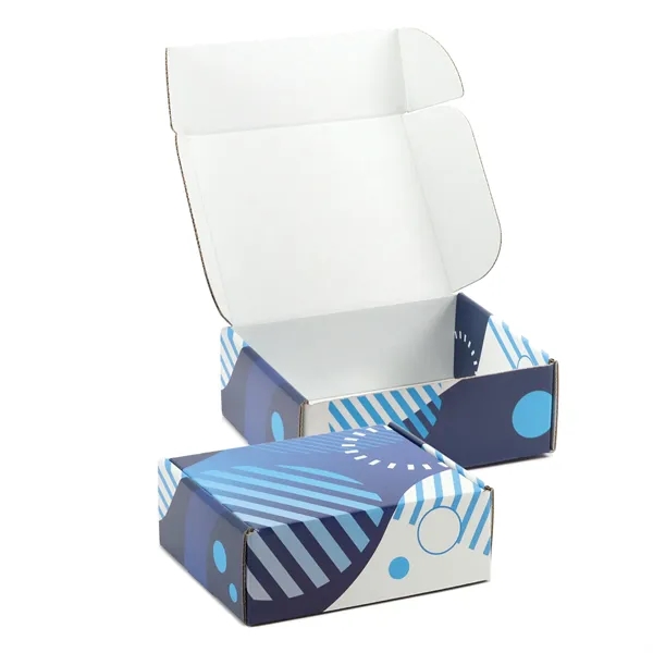 White corrugated Tuck Box USA made, 4-color process digital imprint, no... from ASI 95280 Warwick Publishing Co / Warwick