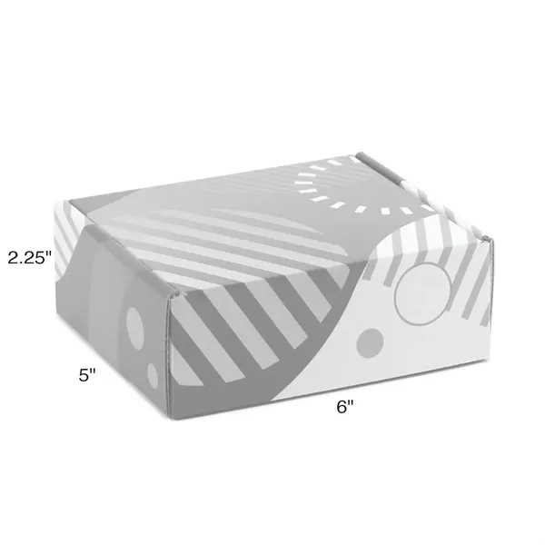 White corrugated Tuck Box USA made, 4-color process digital imprint, no... from ASI 95280 Warwick Publishing Co / Warwick