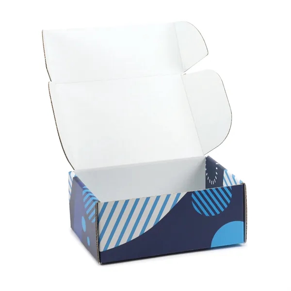 White corrugated Tuck Box USA made, 4-color process digital imprint, no... from ASI 95280 Warwick Publishing Co / Warwick