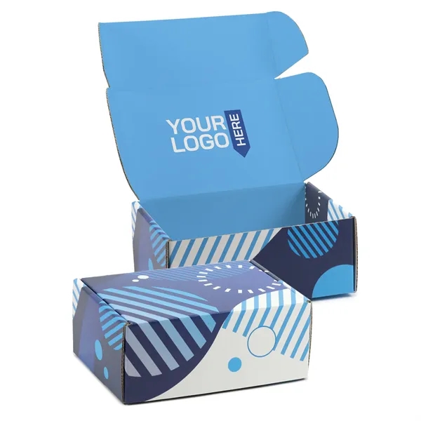 White corrugated Tuck Box USA made, 4-color process digital imprint, no... from ASI 95280 Warwick Publishing Co / Warwick