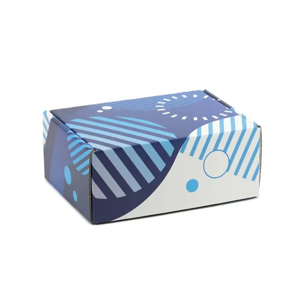 White corrugated Tuck Box USA made, 4-color process digital imprint, no... from ASI 95280 Warwick Publishing Co / Warwick