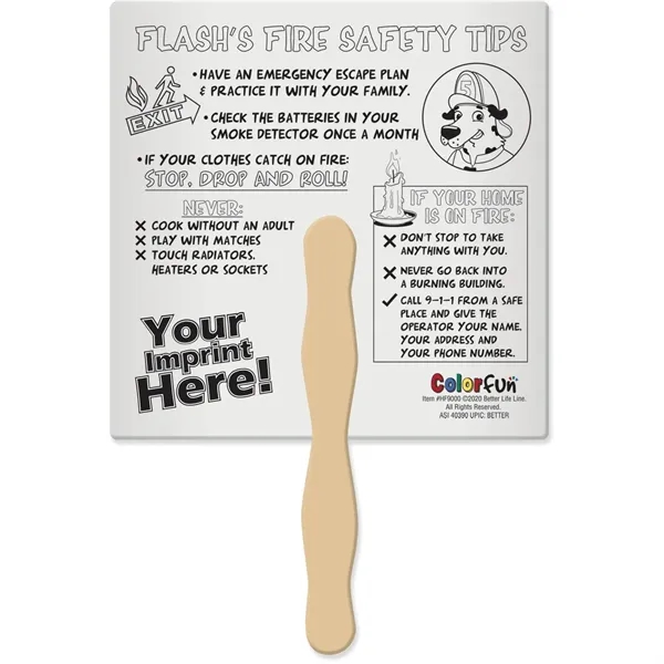 Double-sided color fun fan for kids to color in while learning... from ASI 54100 Fields Manufacturing Inc / Better Life Line