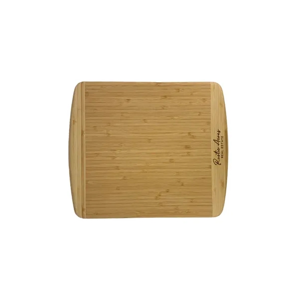 Eco-friendly bamboo cutting board with two-tone design, perfect for laser engraving... from ASI 92980 WOV-IN® / Universal Strap/Wov-In Line