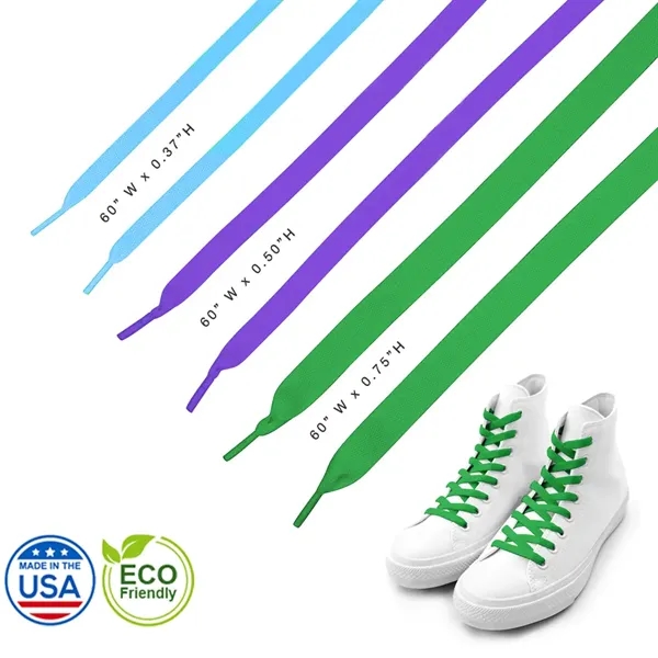 60" Eco-Friendly Custom Shoelaces... from ASI 31517 Admart Products / Admart Line