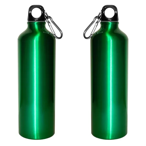 28 oz. aluminum water bottle with twist-off, finger-loop black cap and... from ASI 68507 The Magnet Group / Perfect Line